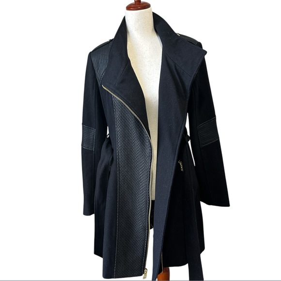 Guess Los Angeles Wool Blend Long Coat - Picture 4 of 9